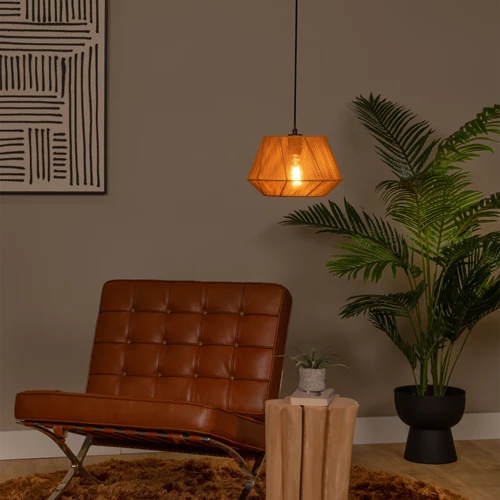 Lucide JESSICA - Pendelleuchten - Ø 30 cm - 1xE27 - Terrakotta - Atmosphäre 1